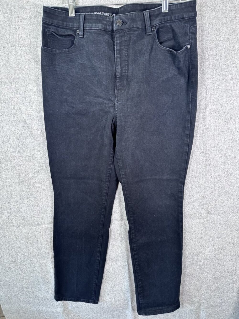 Talbots Size 14 Womens Pants Jeans High Waist Straight Leg Flawless Black